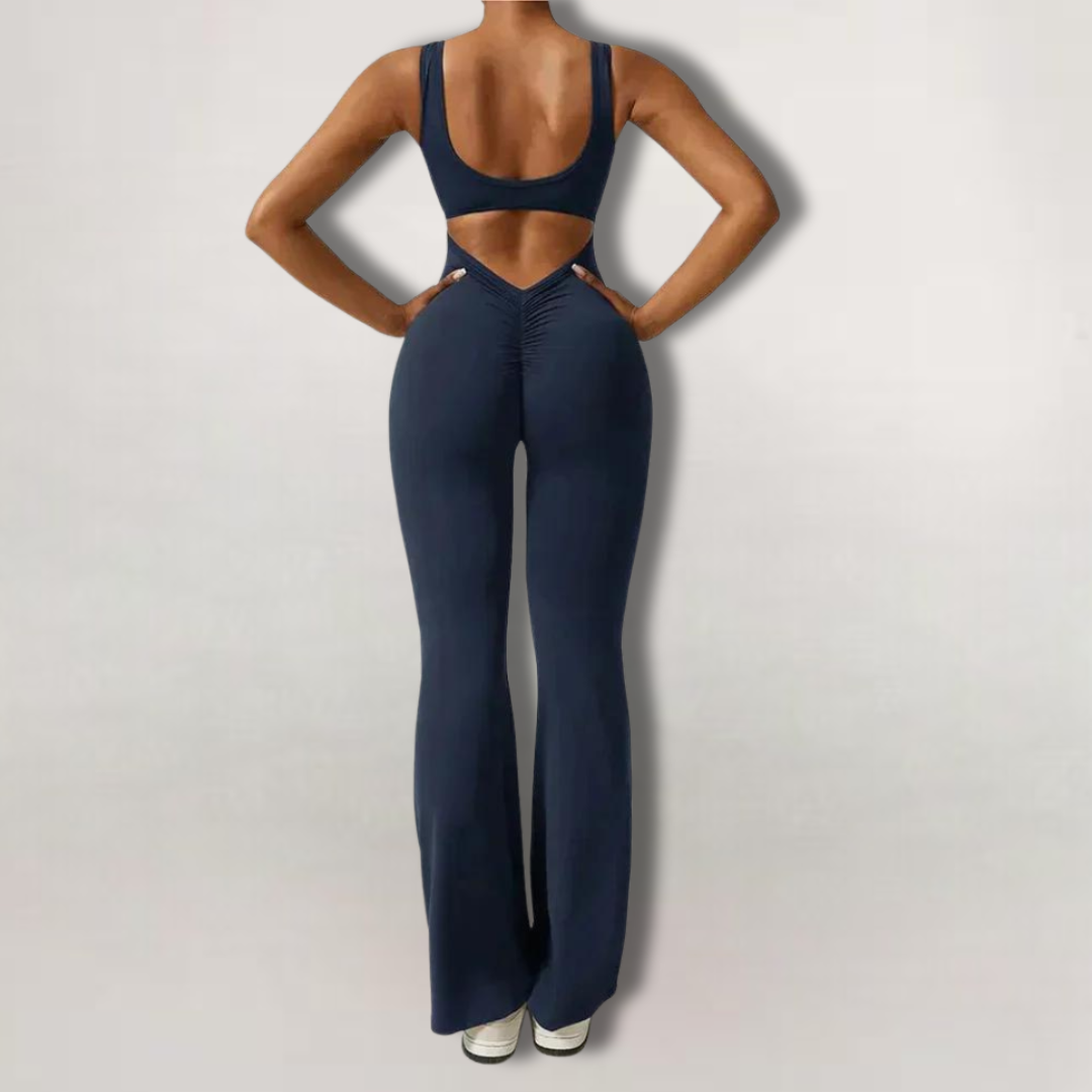 Scrunch Butt Flare Jumpsuit