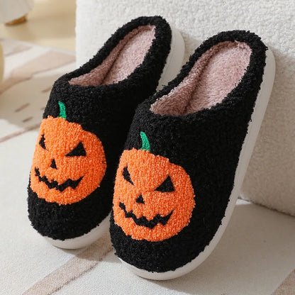 Women's Plush Halloween Slippers