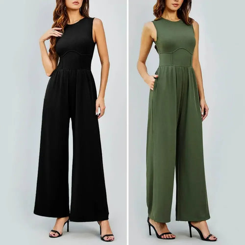 Wide Leg Tummy Control Jumpsuit