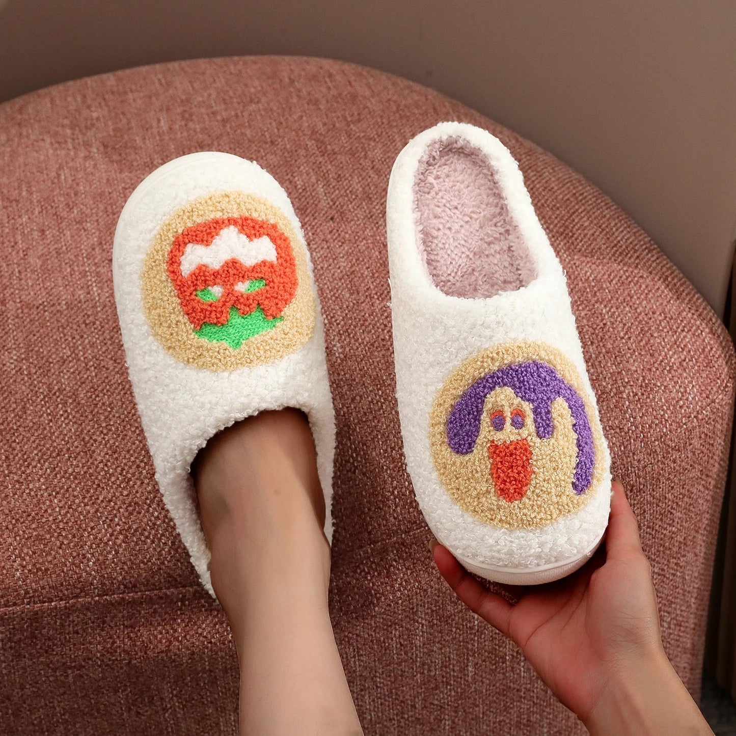 Women's Plush Halloween Slippers