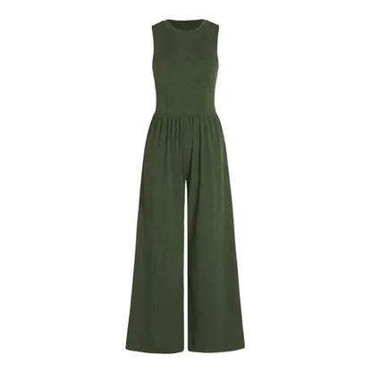 Wide Leg Tummy Control Jumpsuit